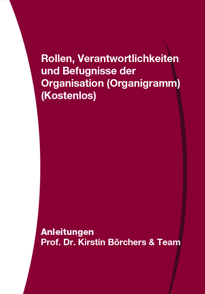 Rollen, Verantwortlichkeiten und Befugnisse der Organisation (Organigramm) (Kostenlos)